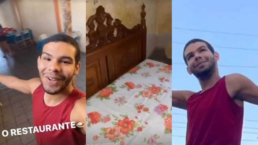 BBB22: Vyni mostrou sua casa aos fãs (Foto: Reprodução/Montagem) BBB22: Vyni mostrou sua casa aos fãs (Foto: Reprodução/Montagem)