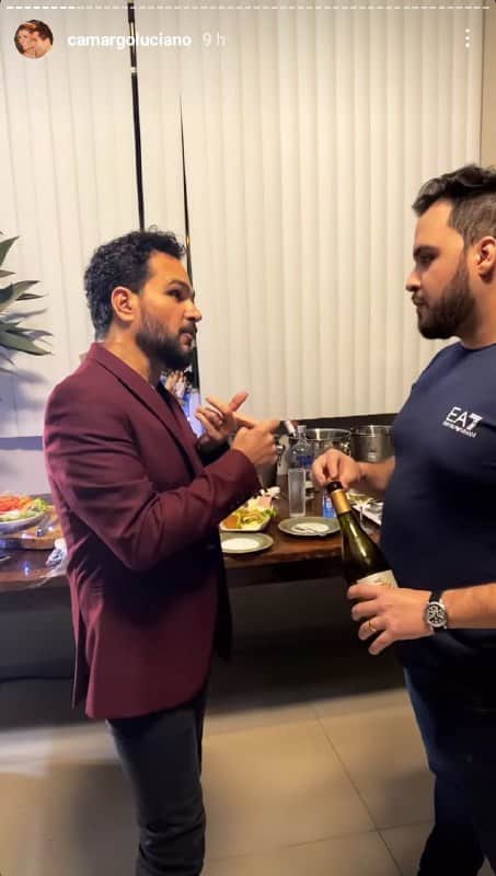 Luciano e Zezé se evitam em show Luciano e Zezé se evitam em show