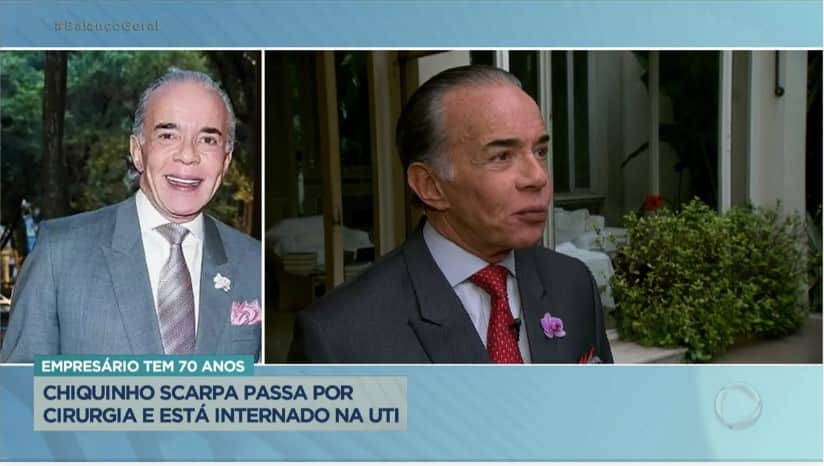 Internação de Chiquinho Scarpa foi repercutida na Record Internação de Chiquinho Scarpa foi repercutida na Record