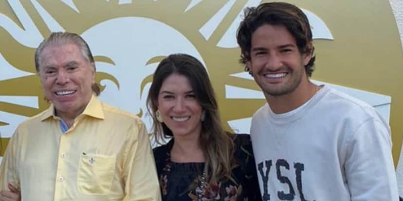 Silvio Santos, Rebeca Abravanel e Alexandre Pato (Reprodução) Silvio Santos, Rebeca Abravanel e Alexandre Pato (Reprodução)