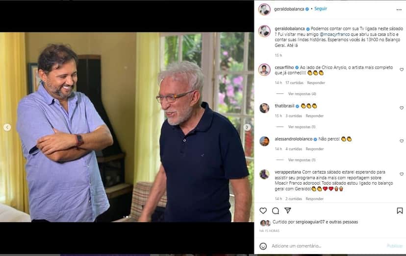 Geraldo Luís e Moacyr Franco Geraldo Luís e Moacyr Franco