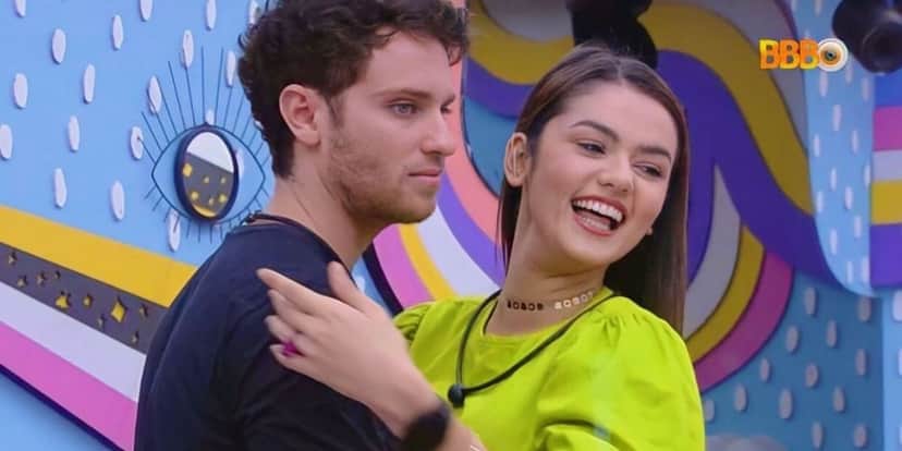 Eslovênia e Lucas Bissoli (Reprodução - BBB) Eslovênia e Lucas Bissoli (Reprodução - BBB)