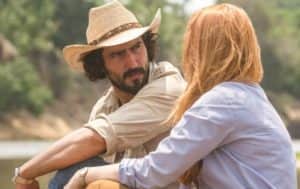 José Leôncio (Renato Góes) vai dispensar Irma (Malu Rodrigues) após transa em 'Pantanal' (Foto: Reprodução / Globo) José Leôncio (Renato Góes) vai dispensar Irma (Malu Rodrigues) após transa em 'Pantanal' (Foto: Reprodução / Globo)
