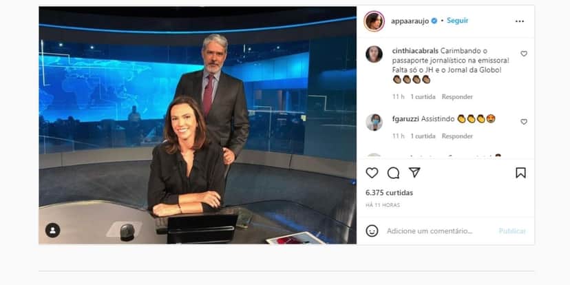 Ana Paula Araújo assume lugar de Renata Vasconcellos após saída do JN e faz anúncio: "Substituição" Ana Paula Araújo assume lugar de Renata Vasconcellos após saída do JN e faz anúncio: "Substituição"