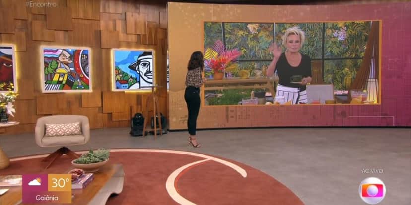 Ana Maria Braga no "Encontro", com Fátima Bernardes (Foto: Reprodução/TV Globo) Ana Maria Braga no "Encontro", com Fátima Bernardes (Foto: Reprodução/TV Globo)