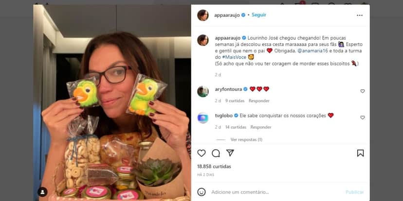 "Sabe conquistar", Ana Paula Araújo expõe o que recebeu de Ana Maria em bastidores: "Não vou ter coragem" "Sabe conquistar", Ana Paula Araújo expõe o que recebeu de Ana Maria em bastidores: "Não vou ter coragem"