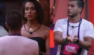 Arthur Aguiar rebateu a crítica feita por Linn da Quebrada no jogo da discórdia do BBB22 (Foto: Reprodução / Globoplay) Arthur Aguiar rebateu a crítica feita por Linn da Quebrada no jogo da discórdia do BBB22 (Foto: Reprodução / Globoplay)