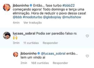 Boninho anunciou paredão falso no BBB22 (Foto: Reprodução / Instagram) Boninho anunciou paredão falso no BBB22 (Foto: Reprodução / Instagram)