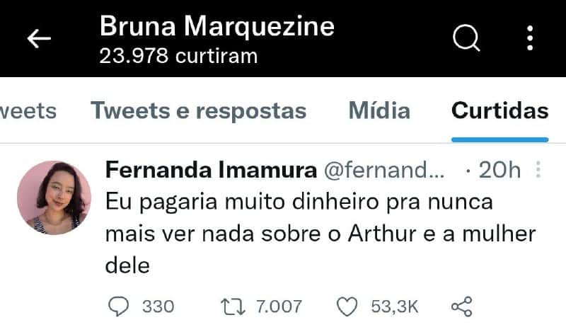 Bruna Marquezine deu sua opinião sobre Arthur Aguiar e Maíra Cardi (Foto: Reprodução) Bruna Marquezine deu sua opinião sobre Arthur Aguiar e Maíra Cardi (Foto: Reprodução)