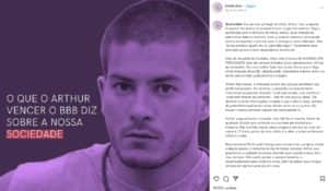 Perfil do Instagram detonando Arthur Aguiar do BBB22 (Foto: Reprodução / Instagram) Perfil do Instagram detonando Arthur Aguiar do BBB22 (Foto: Reprodução / Instagram)