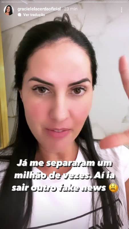 A noiva de Zezé Di Camargo fez questão de se justificar (Foto: Reprodução) A noiva de Zezé Di Camargo fez questão de se justificar (Foto: Reprodução)