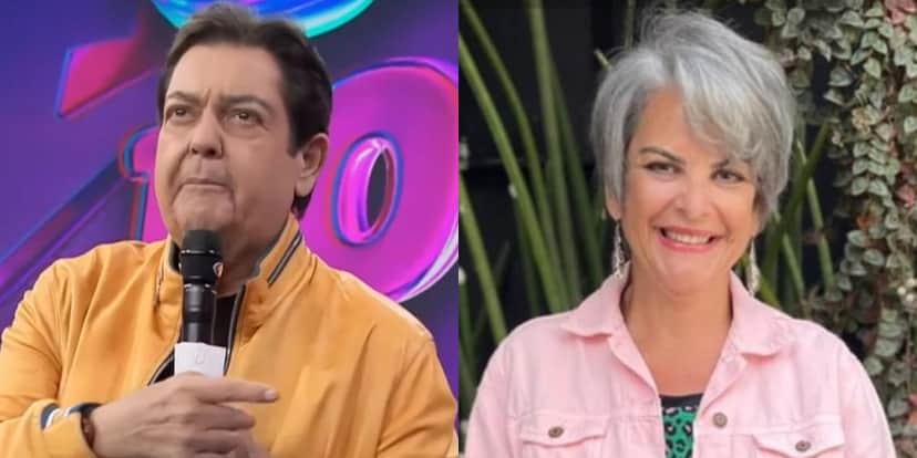 Faustão e a irmã, Leonor Corrêa (Foto: Reprodução/Band) Faustão e a irmã, Leonor Corrêa (Foto: Reprodução/Band)