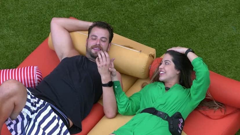 BBB22: Gustavo e Laís eram um casal no reality (Foto: Reprodução) BBB22: Gustavo e Laís eram um casal no reality (Foto: Reprodução)