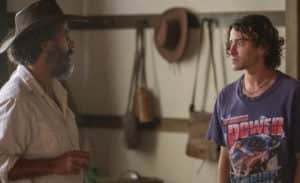 José Leôncio (Marcos Palmeira) será colocado contra a parede por Jove (Jesuita Barbosa) em 'Pantanal' (Foto: Reprodução / Globo) José Leôncio (Marcos Palmeira) será colocado contra a parede por Jove (Jesuita Barbosa) em 'Pantanal' (Foto: Reprodução / Globo)