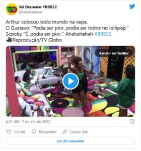 Jessilane comemou que não ficaria sozinha na Xepa do BBB22 (Foto: Reprodução / Twitter) Jessilane comemou que não ficaria sozinha na Xepa do BBB22 (Foto: Reprodução / Twitter)