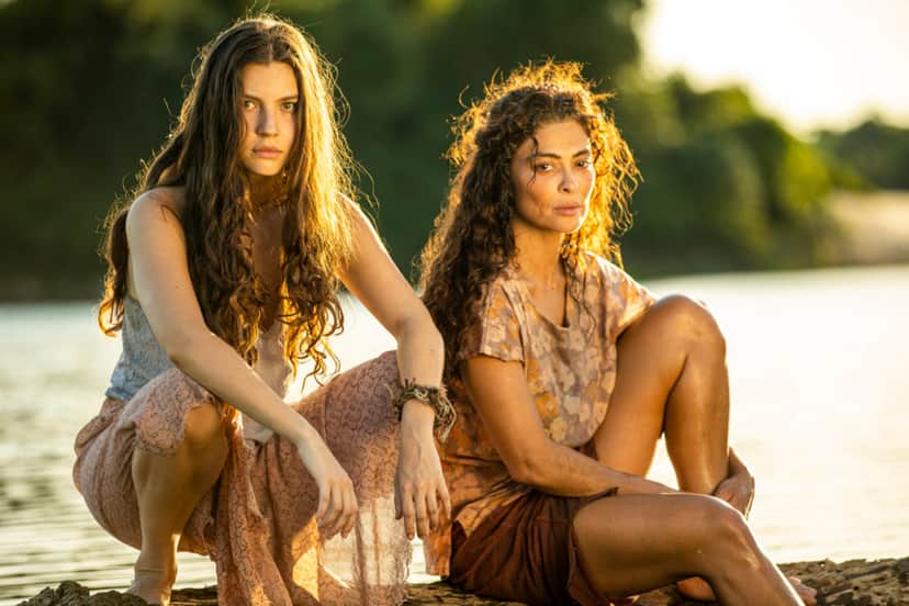 Maria Marruá (Juliana Paes) e Juma (Allanis Guillen) se transformam em onça na novela "Pantanal" Maria Marruá (Juliana Paes) e Juma (Allanis Guillen) se transformam em onça na novela "Pantanal"