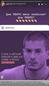 Perfil do Instagram detonando Arthur Aguiar do BBB22 é compartilhado por Luana Piovani (Foto: Reprodução / Instagram) Perfil do Instagram detonando Arthur Aguiar do BBB22 é compartilhado por Luana Piovani (Foto: Reprodução / Instagram)