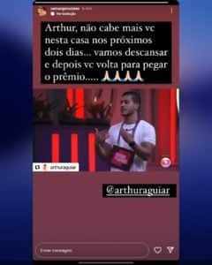 Luciano Camargo declara torcida para Arthur Aguiar no BBB22 (Foto: Reprodução / Instagram) Luciano Camargo declara torcida para Arthur Aguiar no BBB22 (Foto: Reprodução / Instagram)