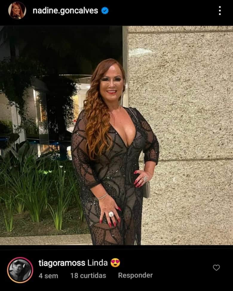Tiago Ramos comenta na foto da ex-namorada Tiago Ramos comenta na foto da ex-namorada