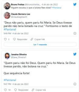 Web reagiu ao texto forte da novela das nove da Globo (Foto: Reprodução / Twitter) Web reagiu ao texto forte da novela das nove da Globo (Foto: Reprodução / Twitter)