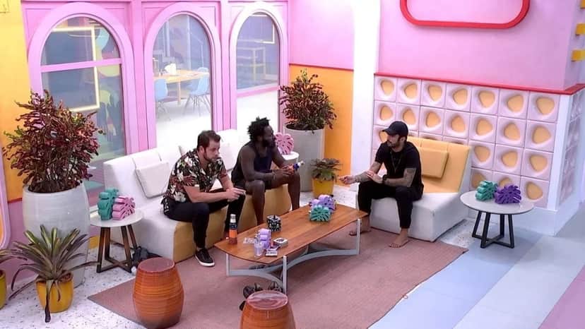 BBB22: Gustavo, Paulo André, Pedro Scooby e Douglas Silva falam sobre Arthur Aguiar (Foto: Reprodução) BBB22: Gustavo, Paulo André, Pedro Scooby e Douglas Silva falam sobre Arthur Aguiar (Foto: Reprodução)