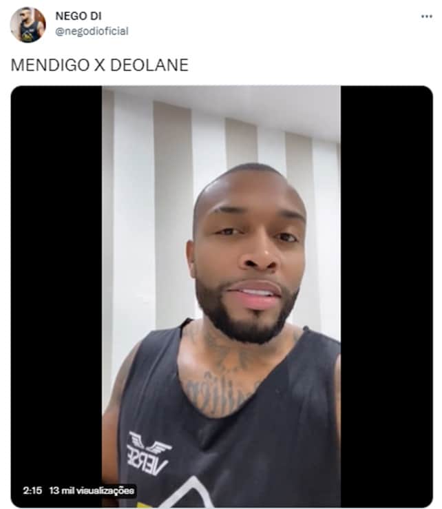 Nego Di fala poucas e boas para Deolane Bezerra e alfineta Nego Di fala poucas e boas para Deolane Bezerra e alfineta