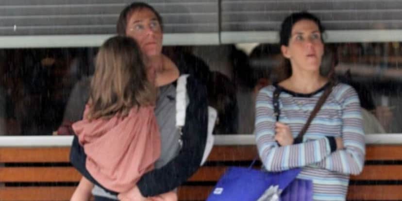 Pedro Cardoso com a filha e a esposa (Foto: AgNews) Pedro Cardoso com a filha e a esposa (Foto: AgNews)