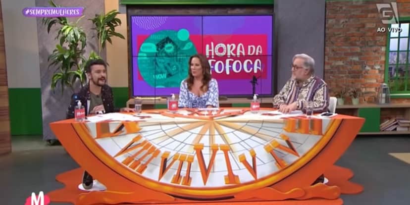 Regina Volpato ao lado de Fefito e Leão Lobo (Foto: Reprodução) Regina Volpato ao lado de Fefito e Leão Lobo (Foto: Reprodução)