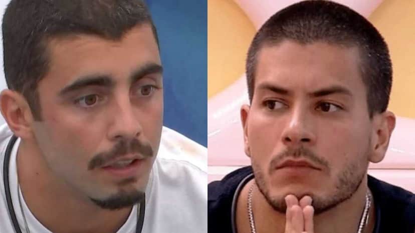 BBB22: Pedro Scooby e Arthur Aguiar disputam favoritismo (Foto: Reprodução/Montagem): BBB22: Pedro Scooby e Arthur Aguiar disputam favoritismo (Foto: Reprodução/Montagem):