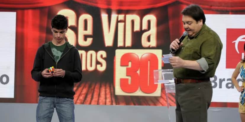 Faustão no "Se Vira Nos 30" (Foto: Reprodução/TV Globo) Faustão no "Se Vira Nos 30" (Foto: Reprodução/TV Globo)