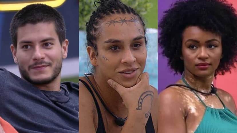 BBB22: Pesquisa aponta que Arthur Aguiar, Linn da Quebrada e Natália são os confinados com mais chances de vencer o reality (Foto: Reprodução/Montagem) BBB22: Pesquisa aponta que Arthur Aguiar, Linn da Quebrada e Natália são os confinados com mais chances de vencer o reality (Foto: Reprodução/Montagem)