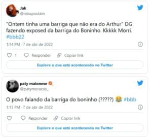 Internautas repercutiram as falas de Douglas no quarto do líder do BBB22 sobre Boninho (Foto: Reprodução / Twitter) Internautas repercutiram as falas de Douglas no quarto do líder do BBB22 sobre Boninho (Foto: Reprodução / Twitter)