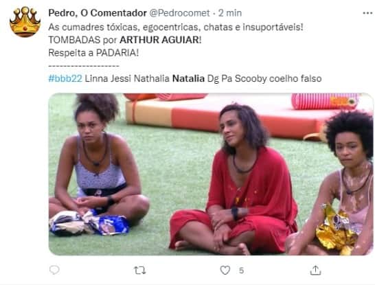 Post no Twitter sobre a volta de Arthur Aguiar (Foto: Reprodução) Post no Twitter sobre a volta de Arthur Aguiar (Foto: Reprodução)