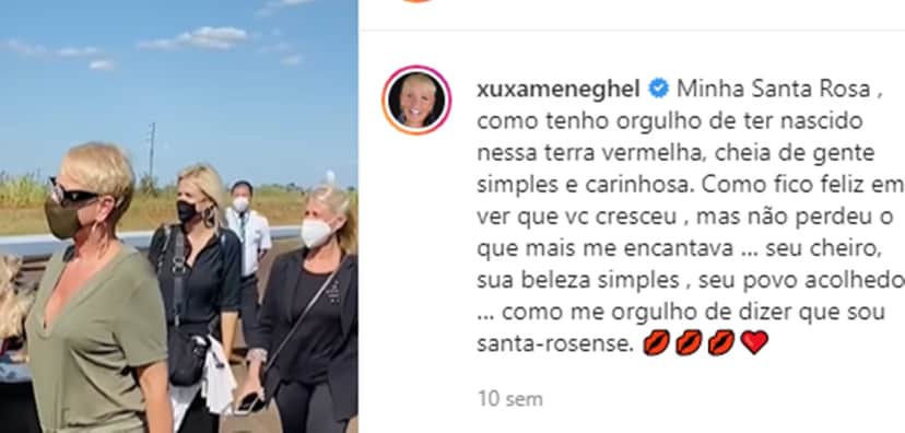 Xuxa visita sua antiga cidade no Rio Grande do Sul Xuxa visita sua antiga cidade no Rio Grande do Sul