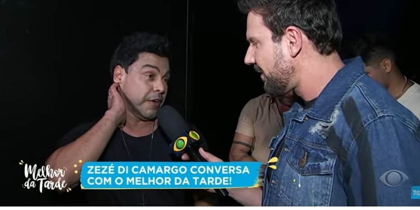 Zezé Di Camargo e Rafael (Foto: Reprodução/Band) Zezé Di Camargo e Rafael (Foto: Reprodução/Band)