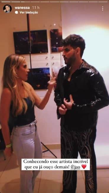 Wanessa decidiu prestigiar o show de Jão (Foto: Reprodução/ Instagram) Wanessa decidiu prestigiar o show de Jão (Foto: Reprodução/ Instagram)