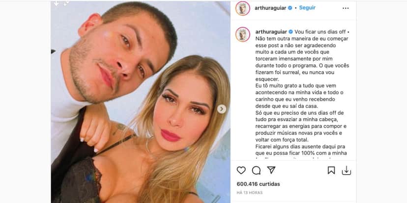 Arthur Aguiar e Maira Cardi Arthur Aguiar e Maira Cardi