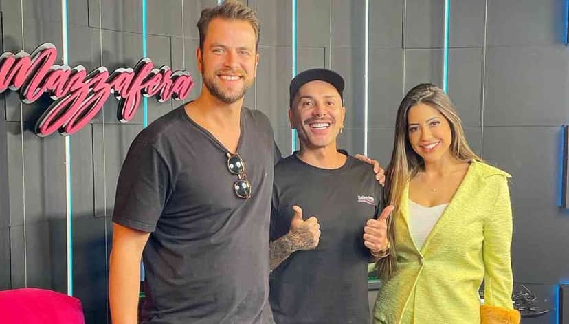 Gustavo Marsengo e Laís Caldas, ex-BBB22, participam de brincadeira com Matheus Mazzafera Gustavo Marsengo e Laís Caldas, ex-BBB22, participam de brincadeira com Matheus Mazzafera
