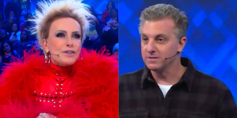 Ana Maria Braga e Luciano Huck na Globo (Foto: Reprodução) Ana Maria Braga e Luciano Huck na Globo (Foto: Reprodução)
