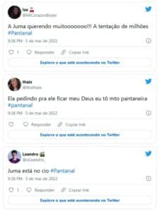 Web ficou em polvorosa com o primeiro beijo de Juma (Alanis Guillen) e Jove (Jesuita Barbosa) em Pantanal (Foto: Reprodução / Globo) Web ficou em polvorosa com o primeiro beijo de Juma (Alanis Guillen) e Jove (Jesuita Barbosa) em Pantanal (Foto: Reprodução / Globo)