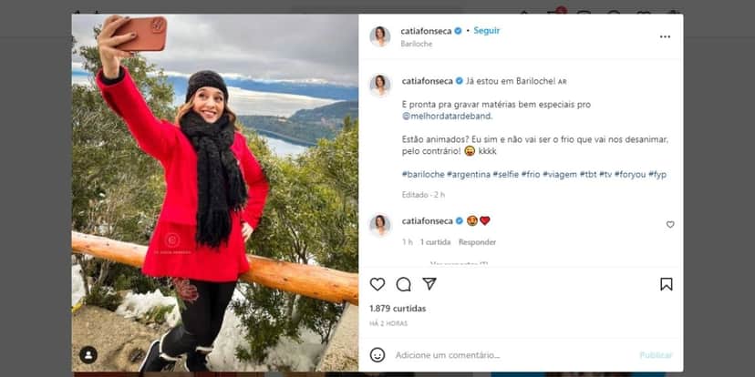 Catia Fonseca tem saída dos estúdios da Band, deixa o Brasil e confirma: "Não vai nos desanimar" Catia Fonseca tem saída dos estúdios da Band, deixa o Brasil e confirma: "Não vai nos desanimar"
