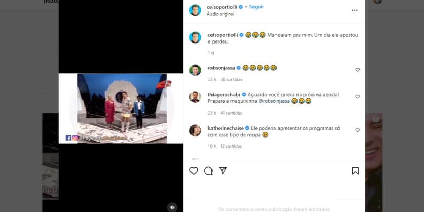 Celso Portiolli, após se constranger com Silvio Santos no SBT, vaza vídeo do patrão de cueca: "Perdeu" Celso Portiolli, após se constranger com Silvio Santos no SBT, vaza vídeo do patrão de cueca: "Perdeu"