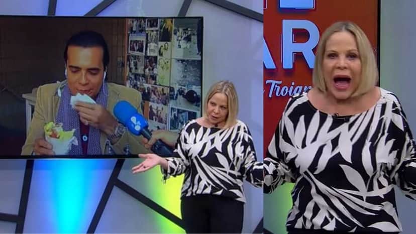 Claudete Troiano se revolta e reclama da RedeTV! (Foto: Reprodução/Montagem) Claudete Troiano se revolta e reclama da RedeTV! (Foto: Reprodução/Montagem)
