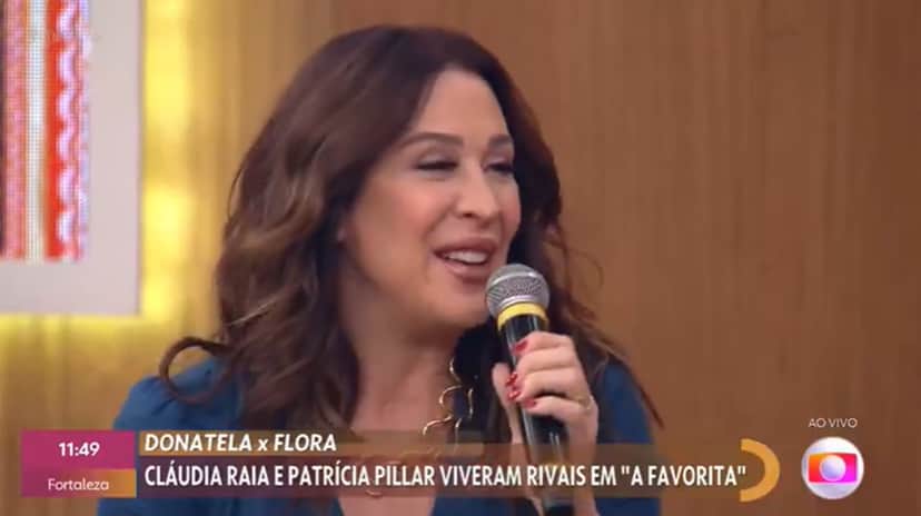 Claudia Raia faz promoção da volta de "A Favorita" no "Encontro" Claudia Raia faz promoção da volta de "A Favorita" no "Encontro"