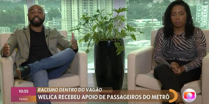 Jonathan e Welica se revoltaram no "Encontro", de Fátima Bernardes (Foto: Reprodução/TV Globo) Jonathan e Welica se revoltaram no "Encontro", de Fátima Bernardes (Foto: Reprodução/TV Globo)