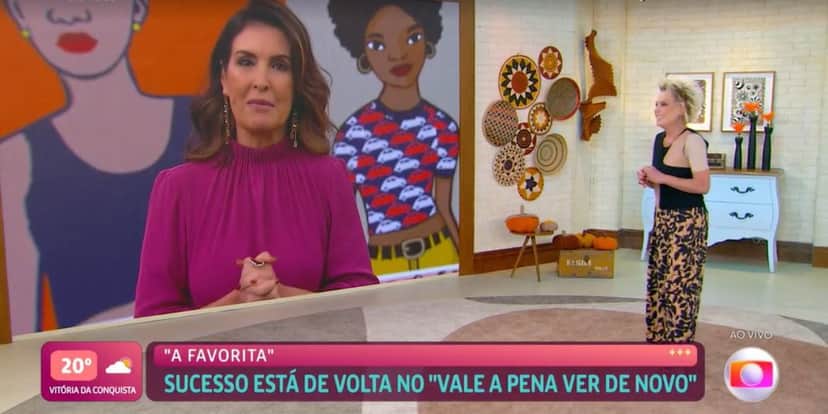 Fátima Bernardes e Ana Maria Braga cantaram juntas ao vivo (Foto: Reprodução/TV Globo) Fátima Bernardes e Ana Maria Braga cantaram juntas ao vivo (Foto: Reprodução/TV Globo)