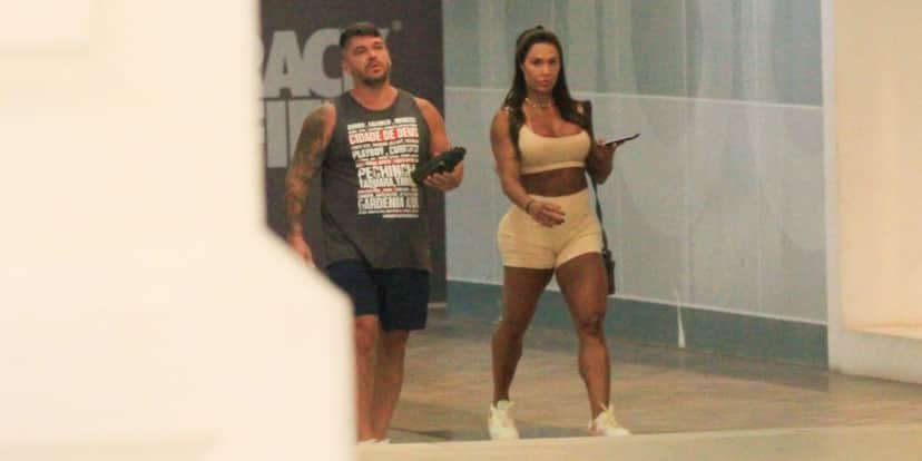 Gracyanne Barbosa é visto deixando academia na Barra da Tijuca - Foto - Fabricio Pioyani/AgNews