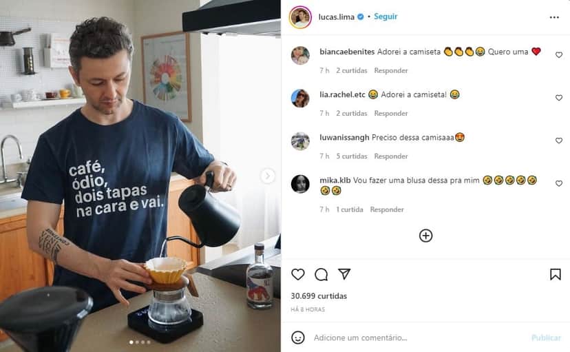 Lucas Lima expõe situação que vive em casa - Foto: Reprodução Lucas Lima expõe situação que vive em casa - Foto: Reprodução