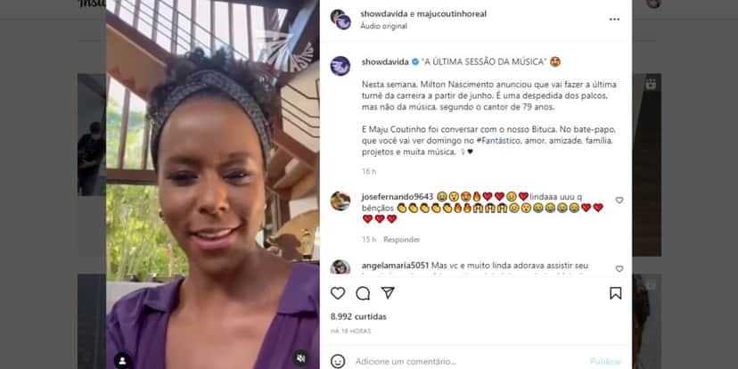 "A última", Maju Coutinho expõe fim de carreira no Fantástico e confirma na Globo: "É uma despedida" "A última", Maju Coutinho expõe fim de carreira no Fantástico e confirma na Globo: "É uma despedida"
