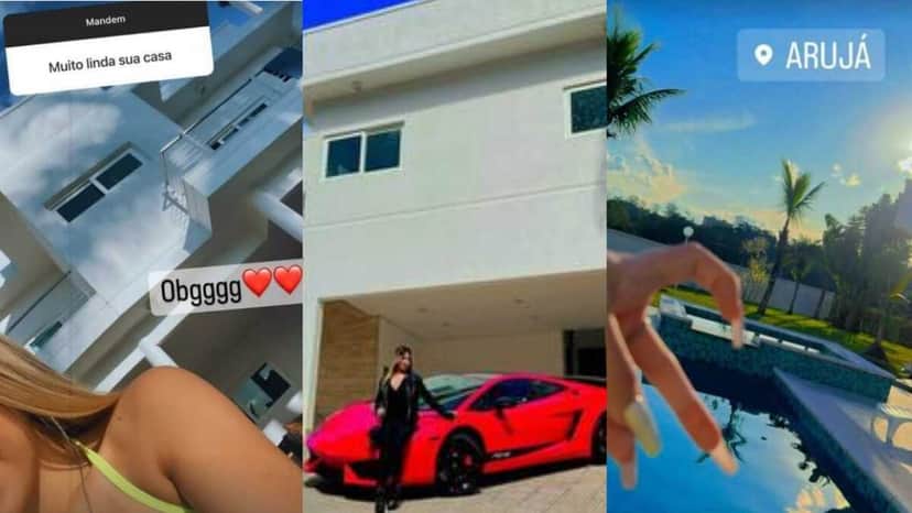 Fotos que MC Melody compartilhou de sua nova mansão (Foto: Reprodução/Instagram) Fotos que MC Melody compartilhou de sua nova mansão (Foto: Reprodução/Instagram)